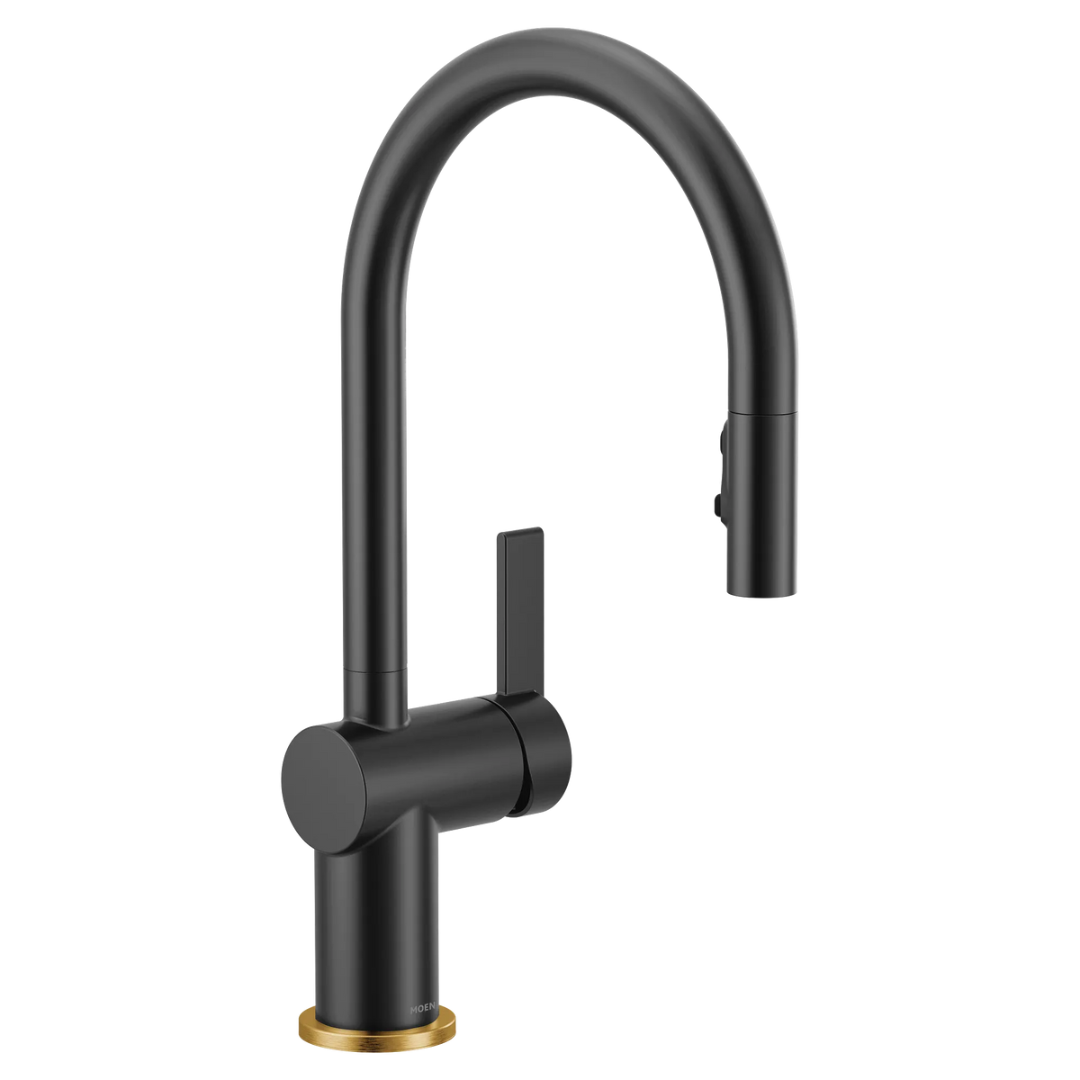 Moen Cia Single-Handle High-Arc Pulldown Kitchen Faucet 7622 in Matte Black (7622BL) - view 7