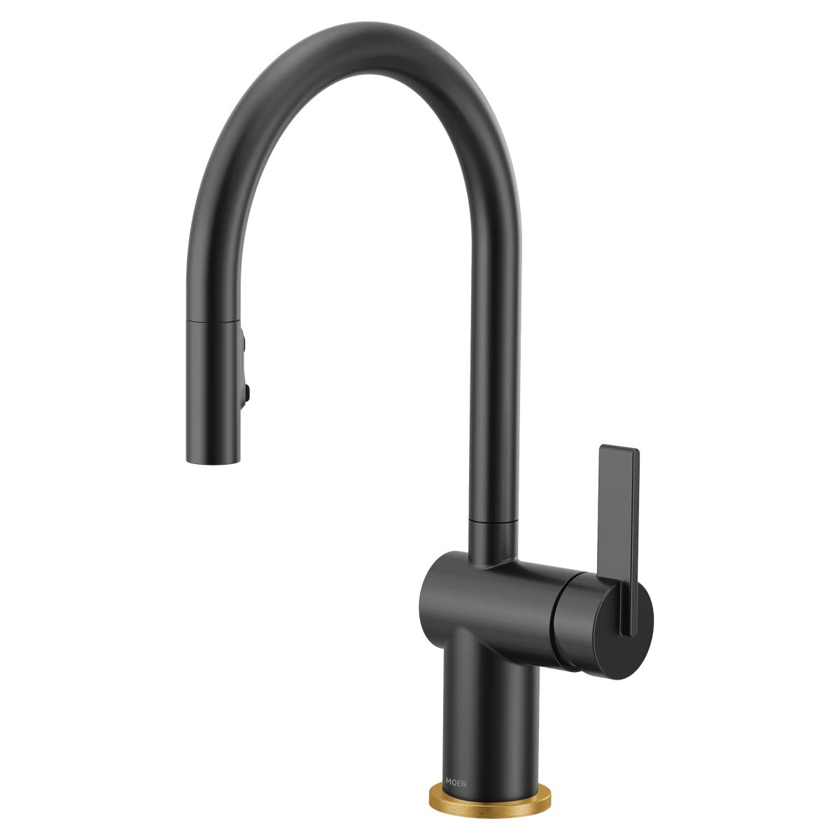 Moen Cia Single-Handle High-Arc Pulldown Kitchen Faucet 7622 in Matte Black (7622BL) - view 8
