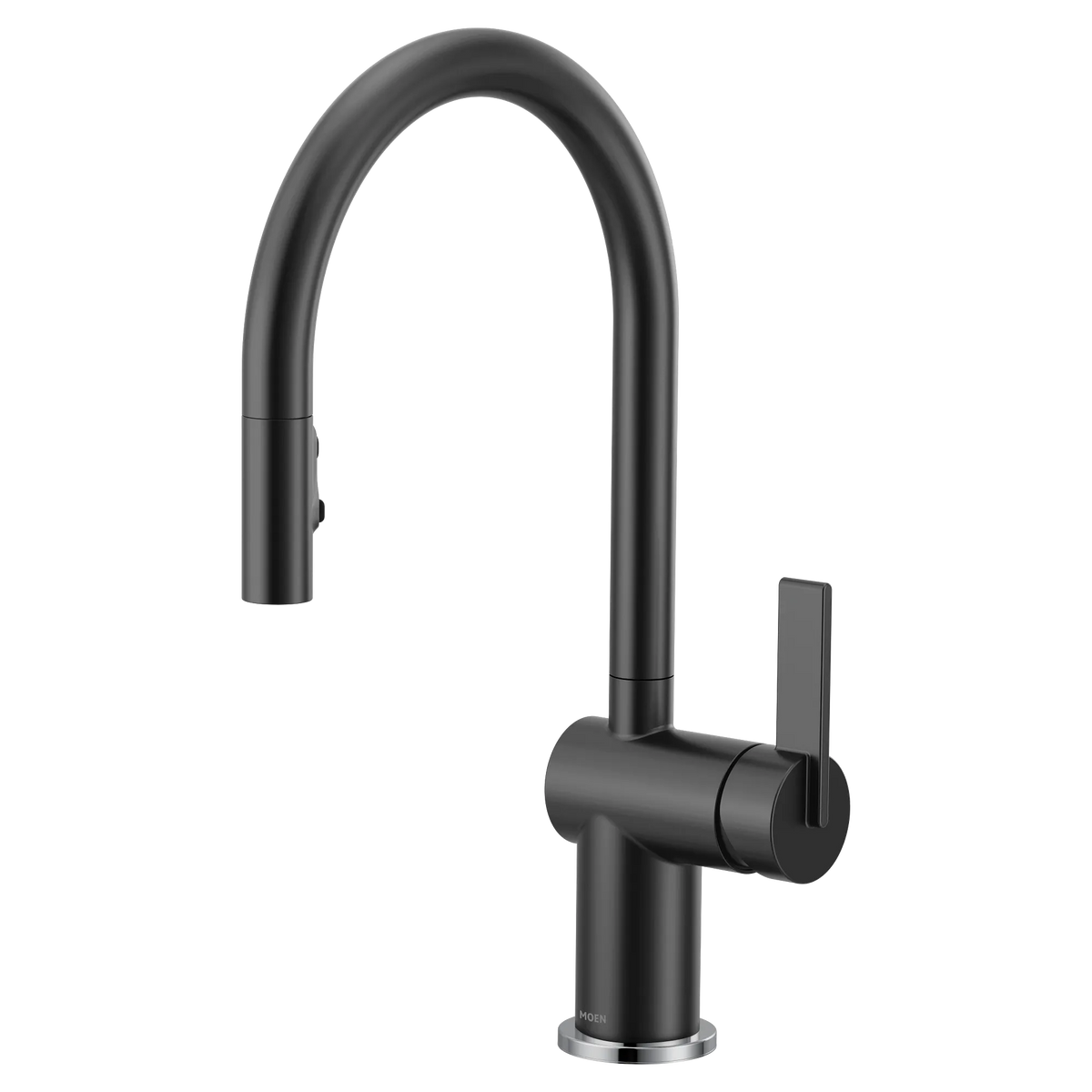 Moen Cia Single-Handle High-Arc Pulldown Kitchen Faucet 7622 in Matte Black (7622BL) - view 5