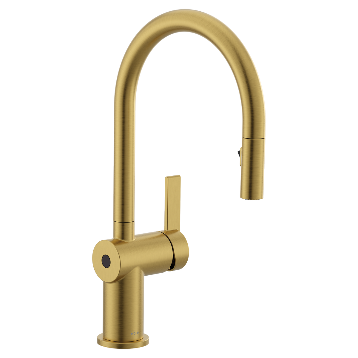 Moen Cia MotionSense Wave Single-Handle High-Arc Single-Sensor Pulldown Kitchen Faucet 7622EW in Brushed Gold (7622EWBG)