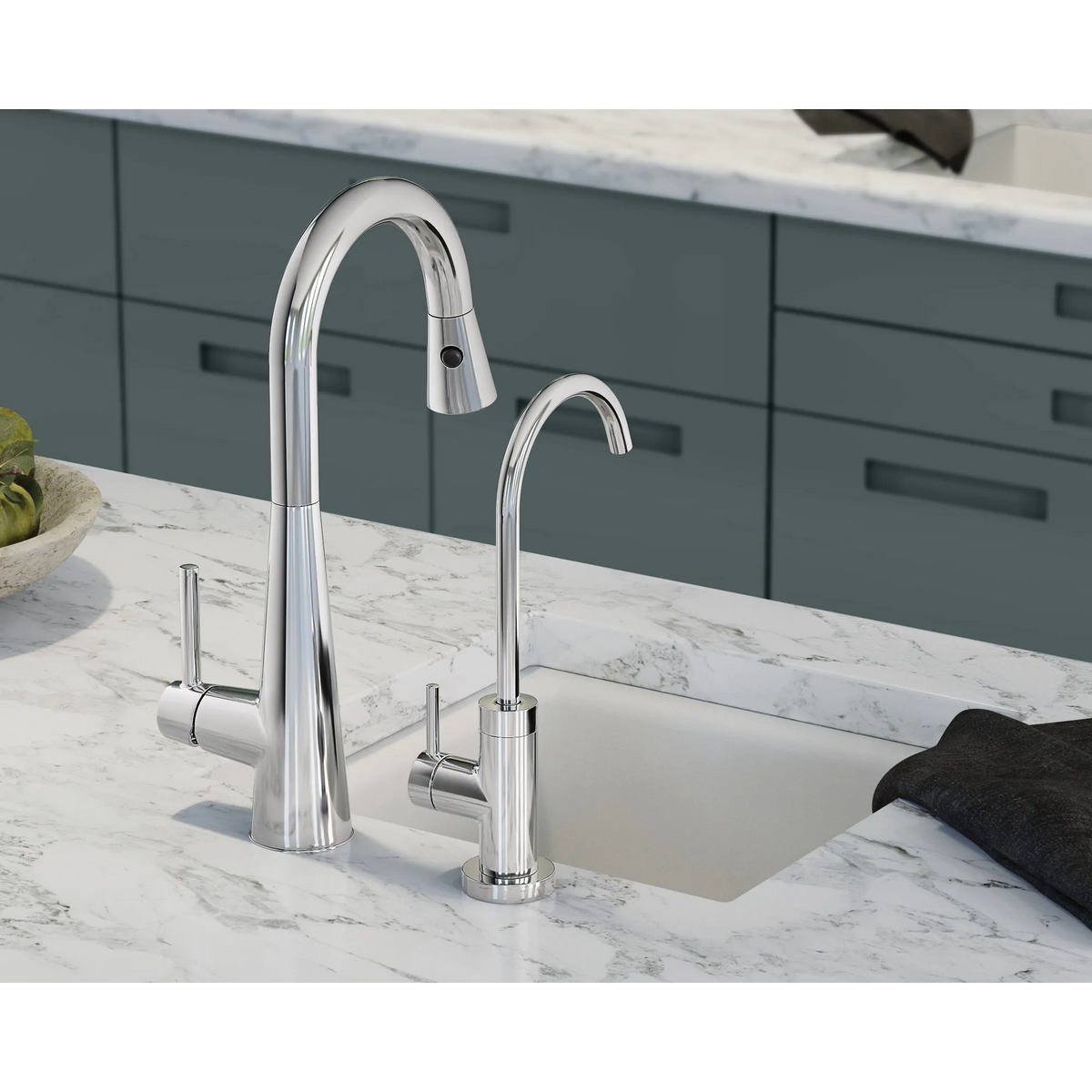 Moen Sleek Single-Handle Pulldown Bar Faucet 7664 in Chrome (7664) - view 3