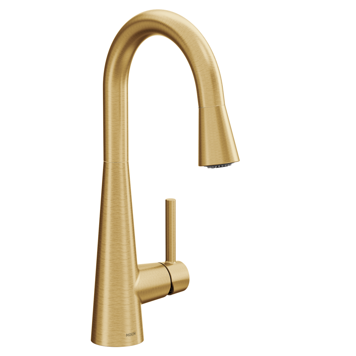 Moen Sleek Single-Handle Pulldown Bar Faucet 7664 in Brushed Gold (7664BG)