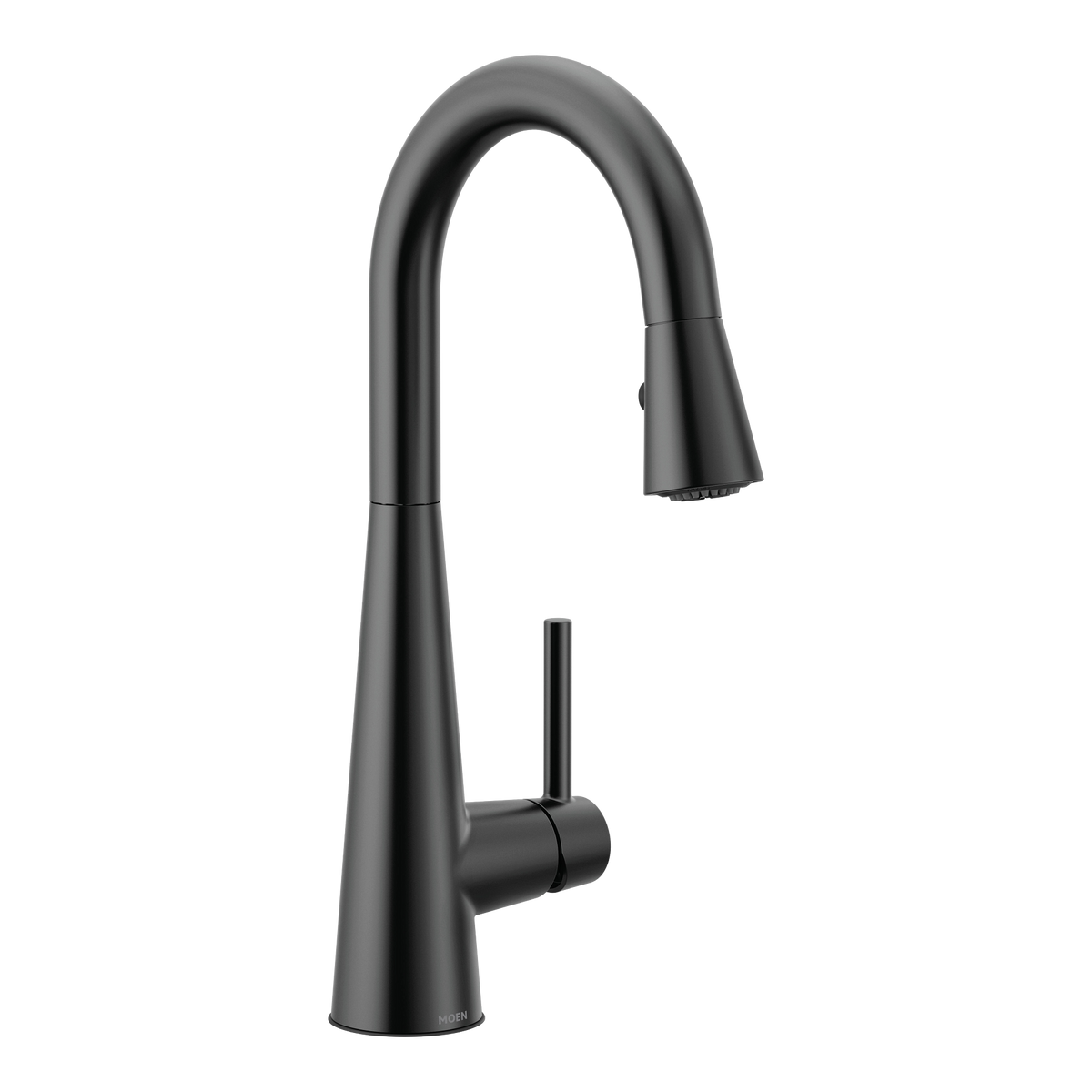 Moen Sleek Single-Handle Pulldown Bar Faucet 7664 in Matte Black (7664BL)