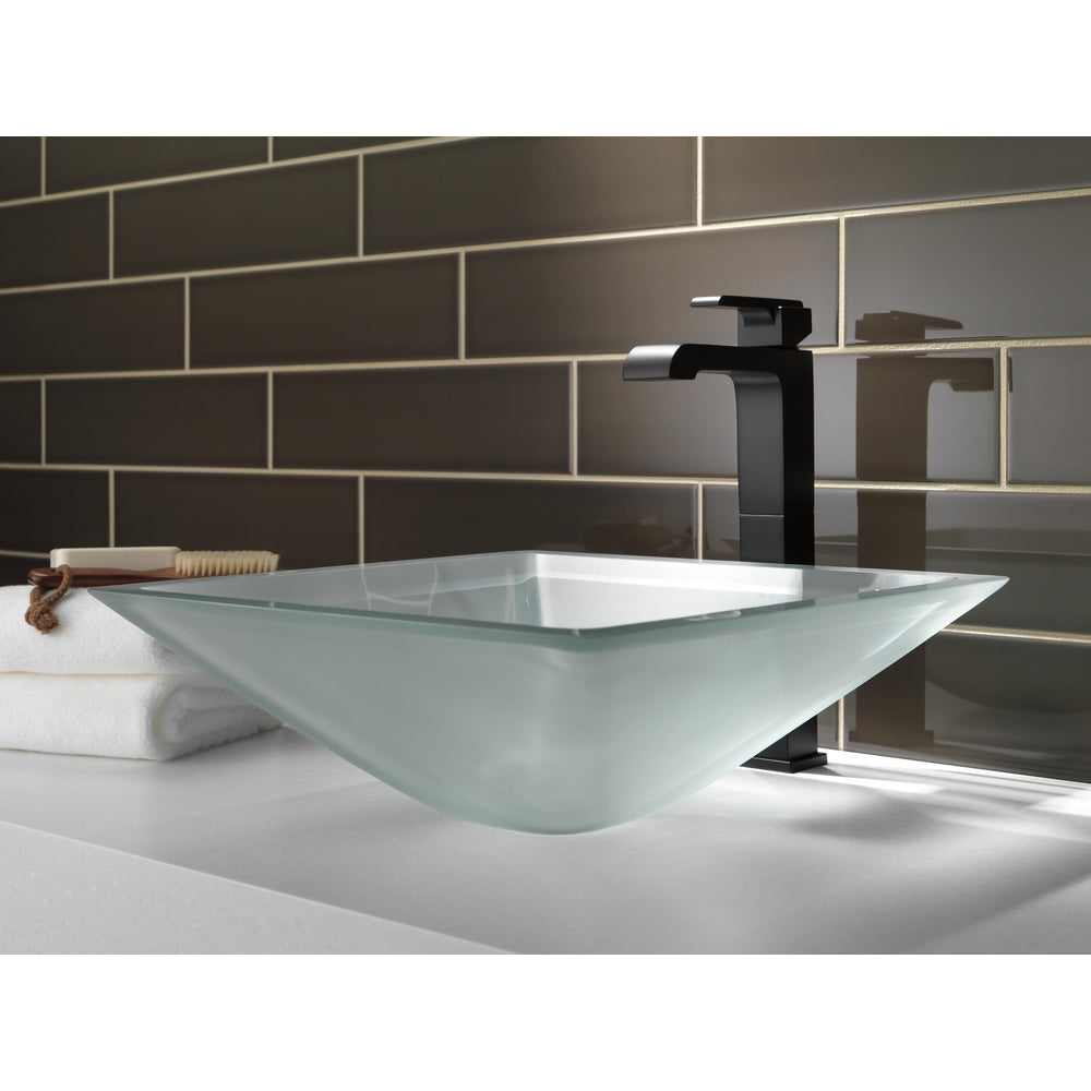 Delta Ara Vessel Sink Bathroom Faucet 767LF - Matte Black