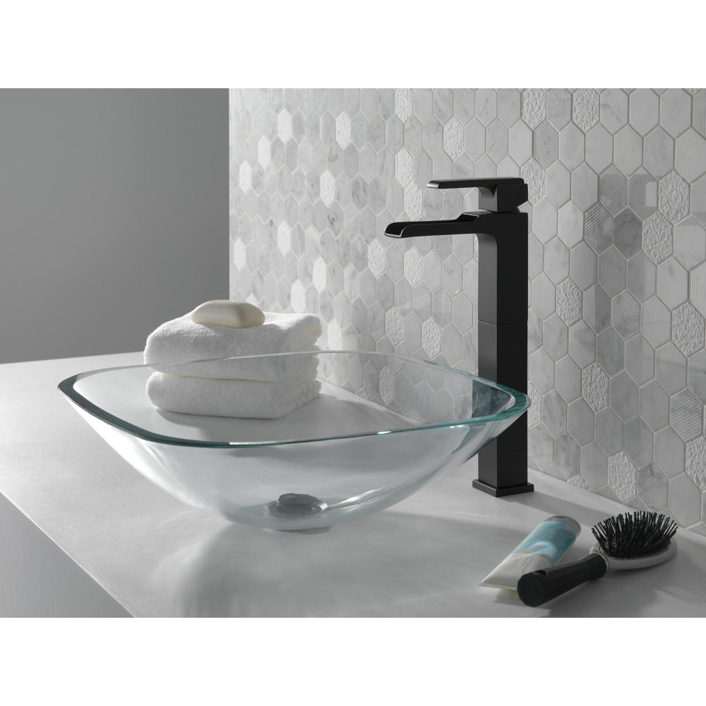 Delta Ara Vessel Sink Bathroom Faucet - Matte Black