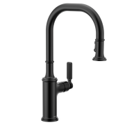Moen Smyth Single-Handle High-Arc Pulldown Kitchen Faucet 7770 in Matte Black (7770BL)