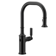 Moen Smyth MotionSense Wave Touchless Single-Handle Pulldown Kitchen Faucet 7770EW in Matte Black (7770EWBL)