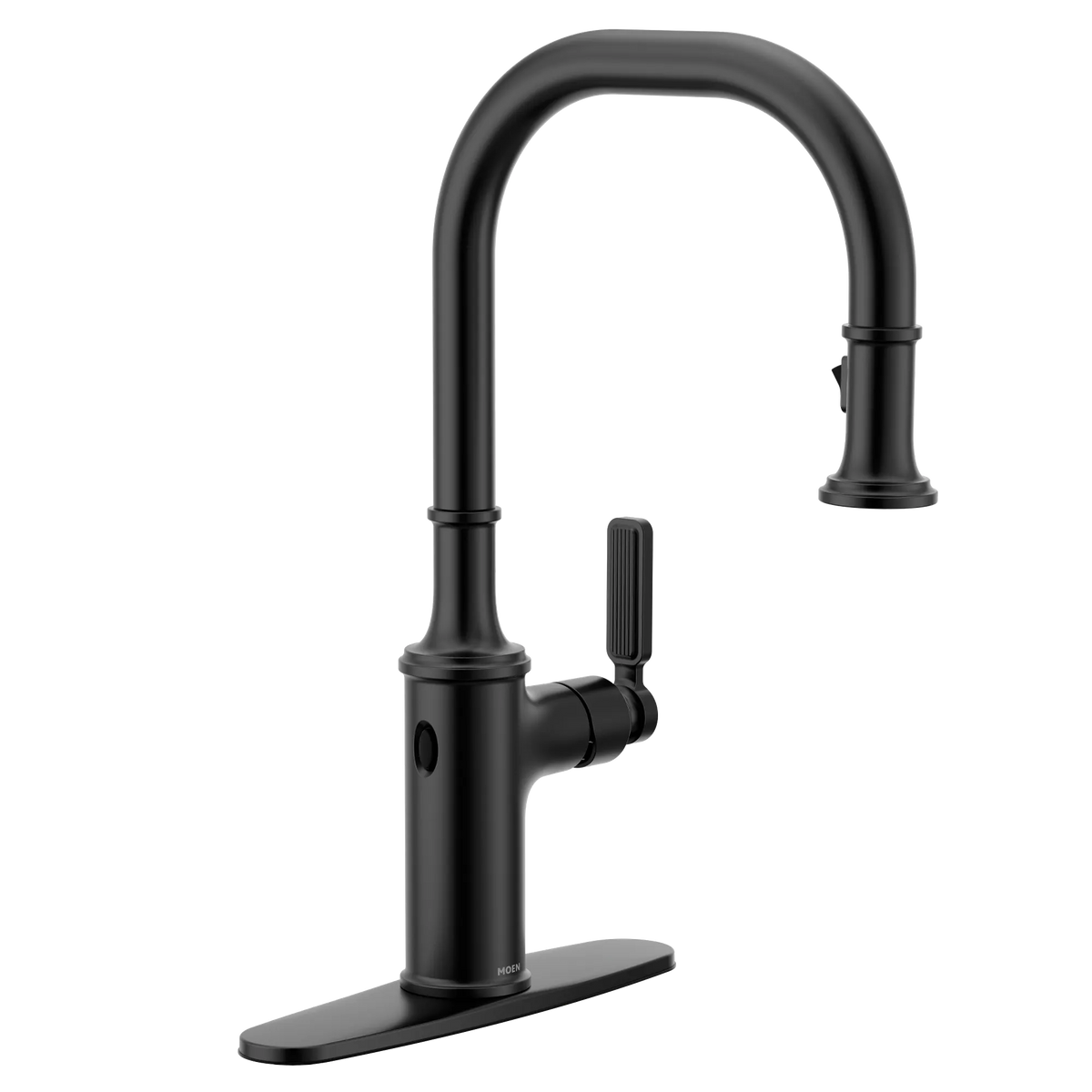 Moen Smyth MotionSense Wave Touchless Single-Handle Pulldown Kitchen Faucet 7770EW in Matte Black (7770EWBL) - view 2