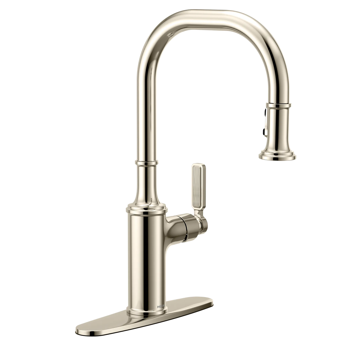 Moen Smyth Single-Handle High-Arc Pulldown Kitchen Faucet 7770 in Polished Nickel (7770NL) - view 7