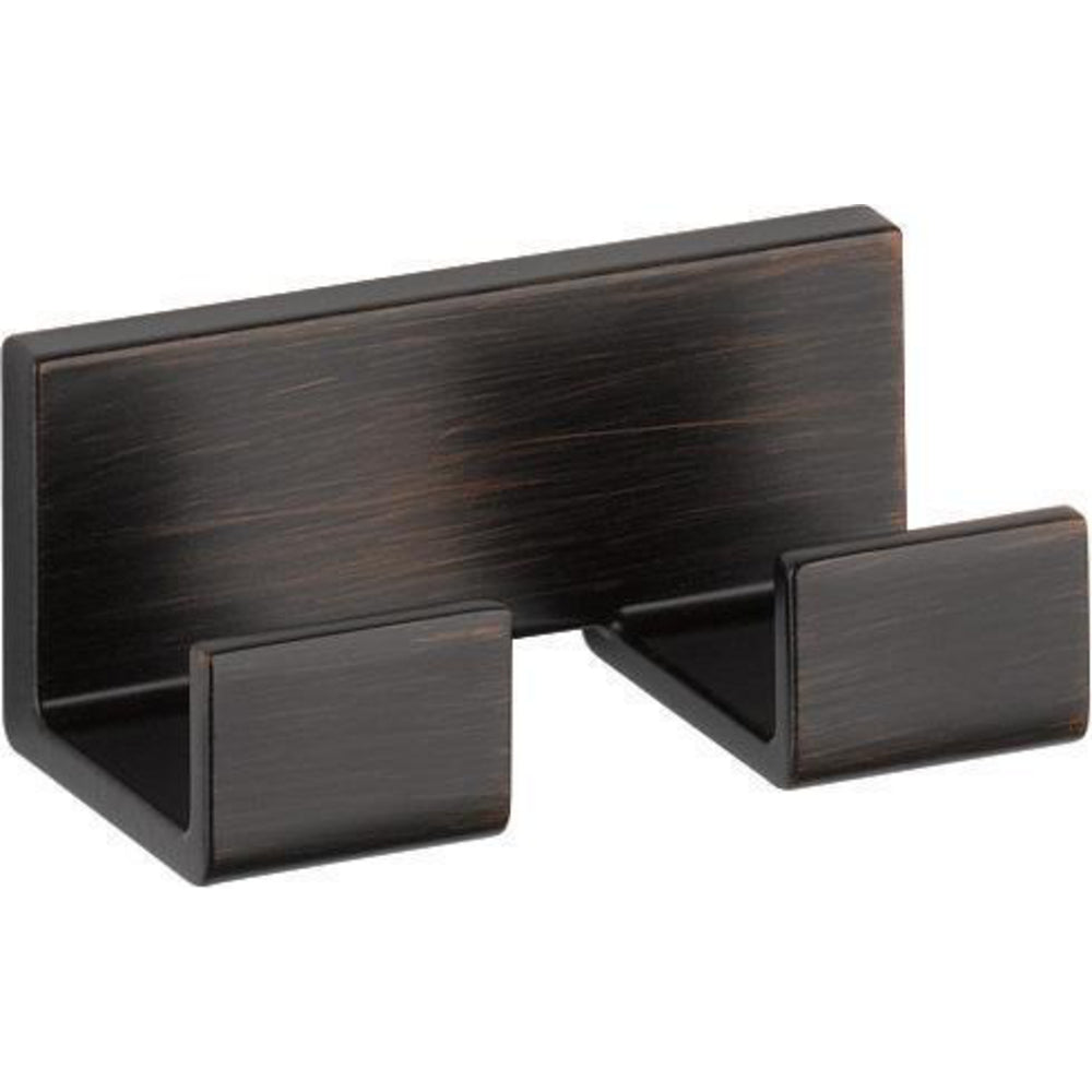 Delta Vero Double Robe Hook - Venetian Bronze