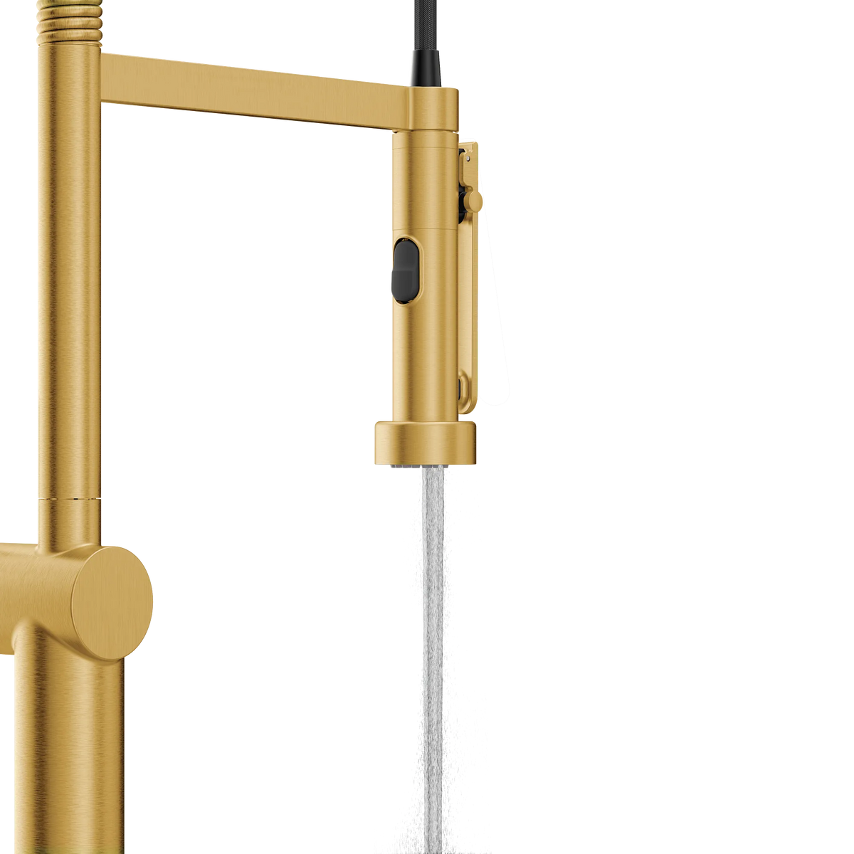 Moen Cia Single-Handle High-Arc Pulldown Spring Kitchen Faucet 7822 in Brushed Gold (7822BG) - view 3
