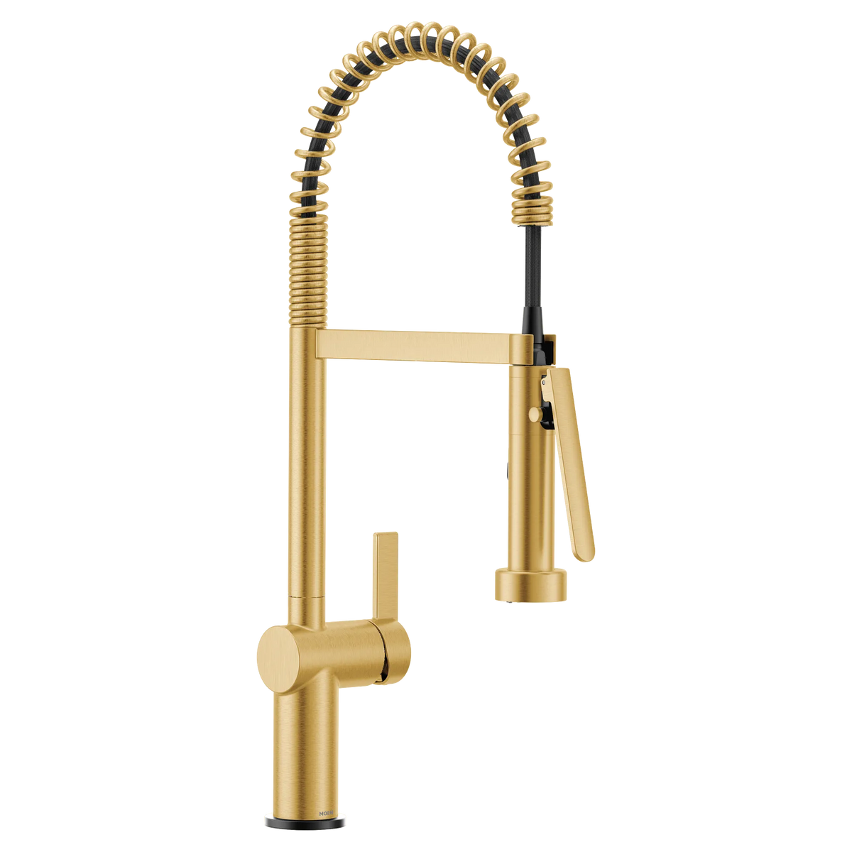 Moen Cia Single-Handle High-Arc Pulldown Spring Kitchen Faucet 7822 in Brushed Gold (7822BG) - view 2
