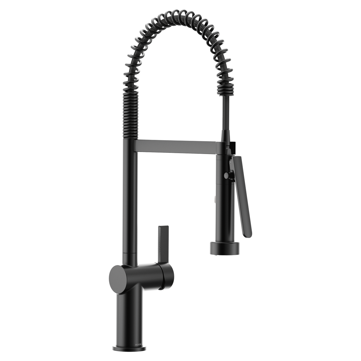 Moen Cia Single-Handle High-Arc Pulldown Spring Kitchen Faucet 7822 in Matte Black (7822BL)