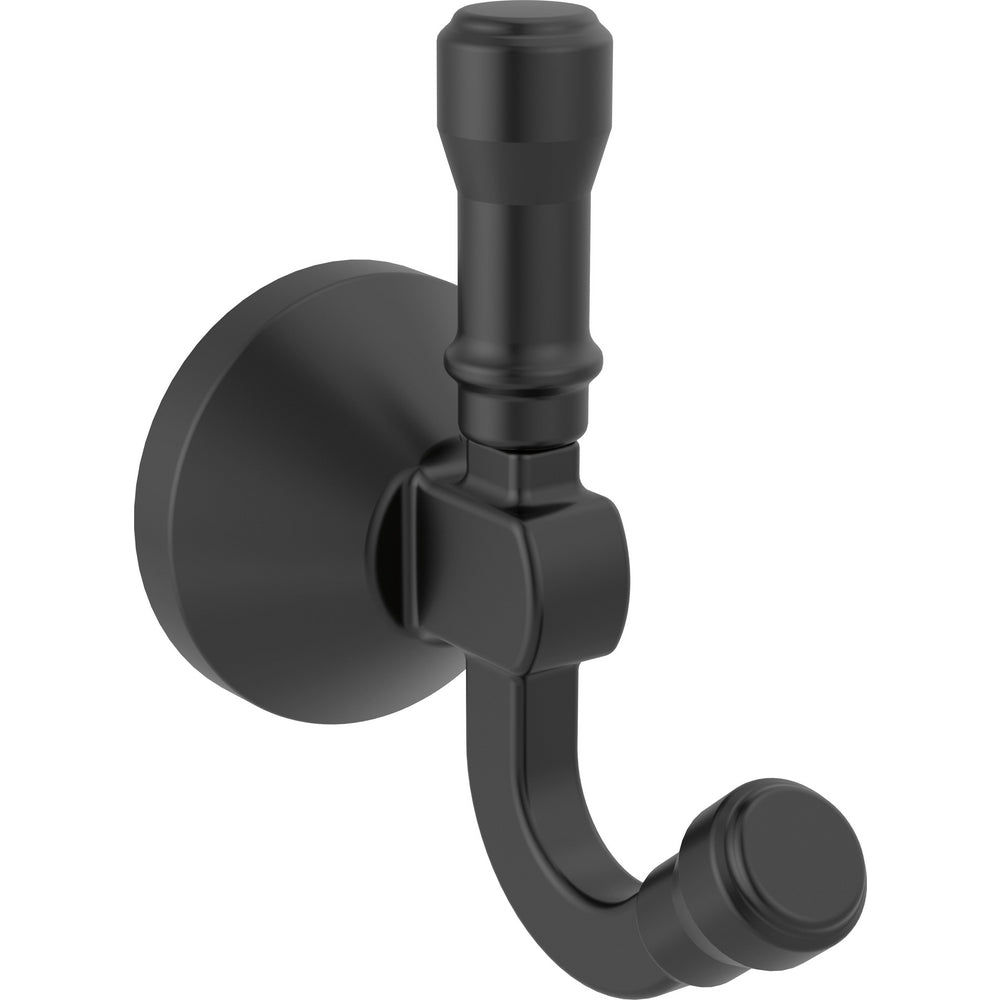 Delta Broderick Double Robe Hook - Matte Black