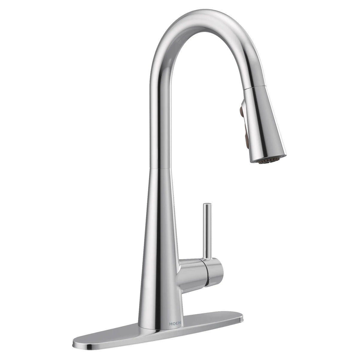Moen Sleek Single-Handle High-Arc Pulldown Kitchen Faucet 7864 in Chrome (7864) - view 9