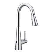 Moen Sleek MotionSense Wave Single-Handle High-Arc Single-Sensor Pulldown Kitchen Faucet 7864EW in Chrome (7864EWC)