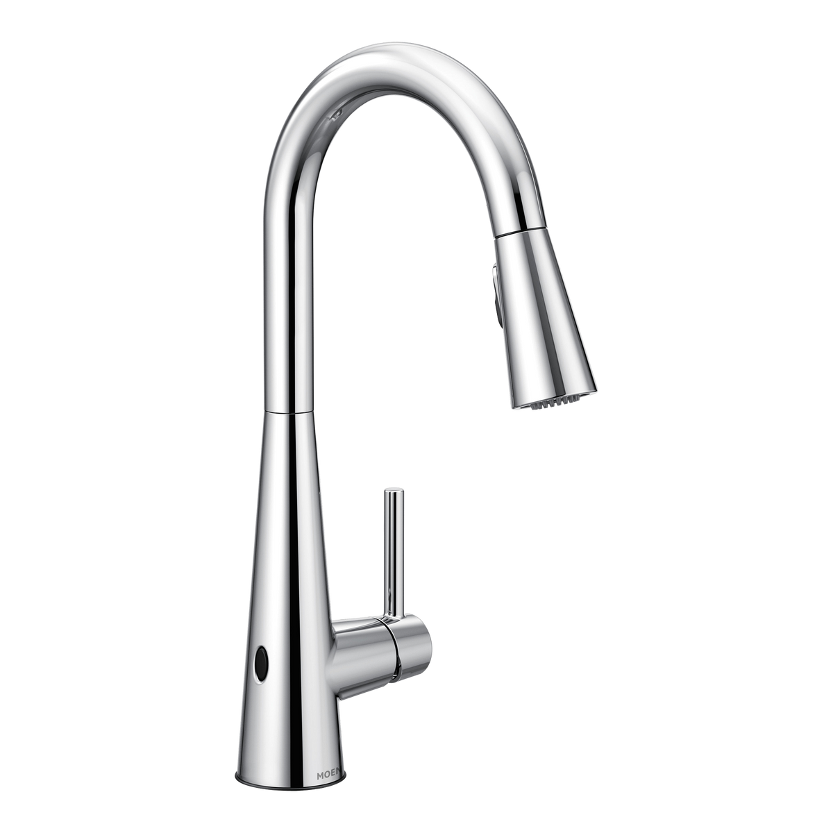Moen Sleek MotionSense Wave Single-Handle High-Arc Single-Sensor Pulldown Kitchen Faucet 7864EW in Chrome (7864EWC)