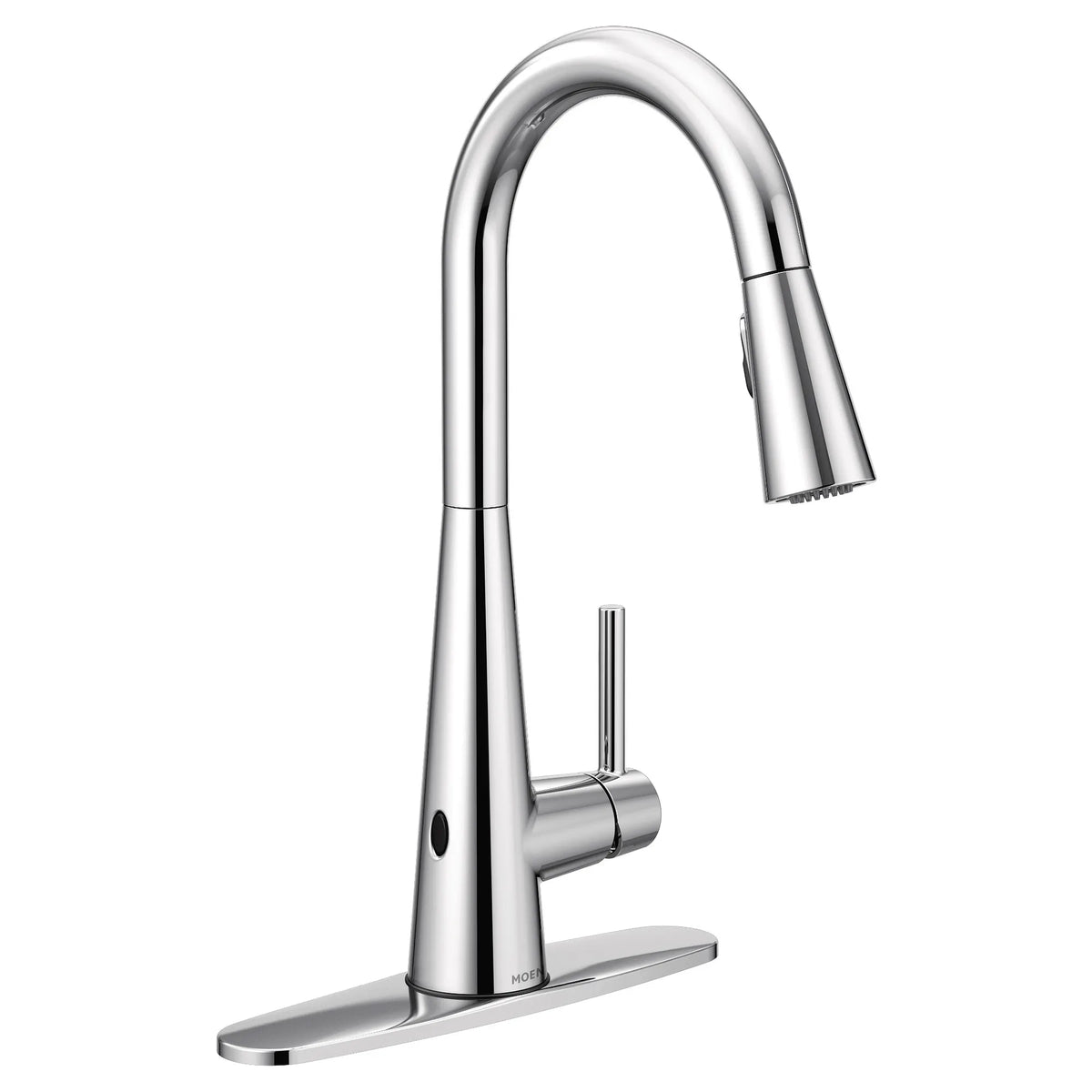 Moen Sleek MotionSense Wave Single-Handle High-Arc Single-Sensor Pulldown Kitchen Faucet 7864EW in Chrome (7864EWC) - view 2
