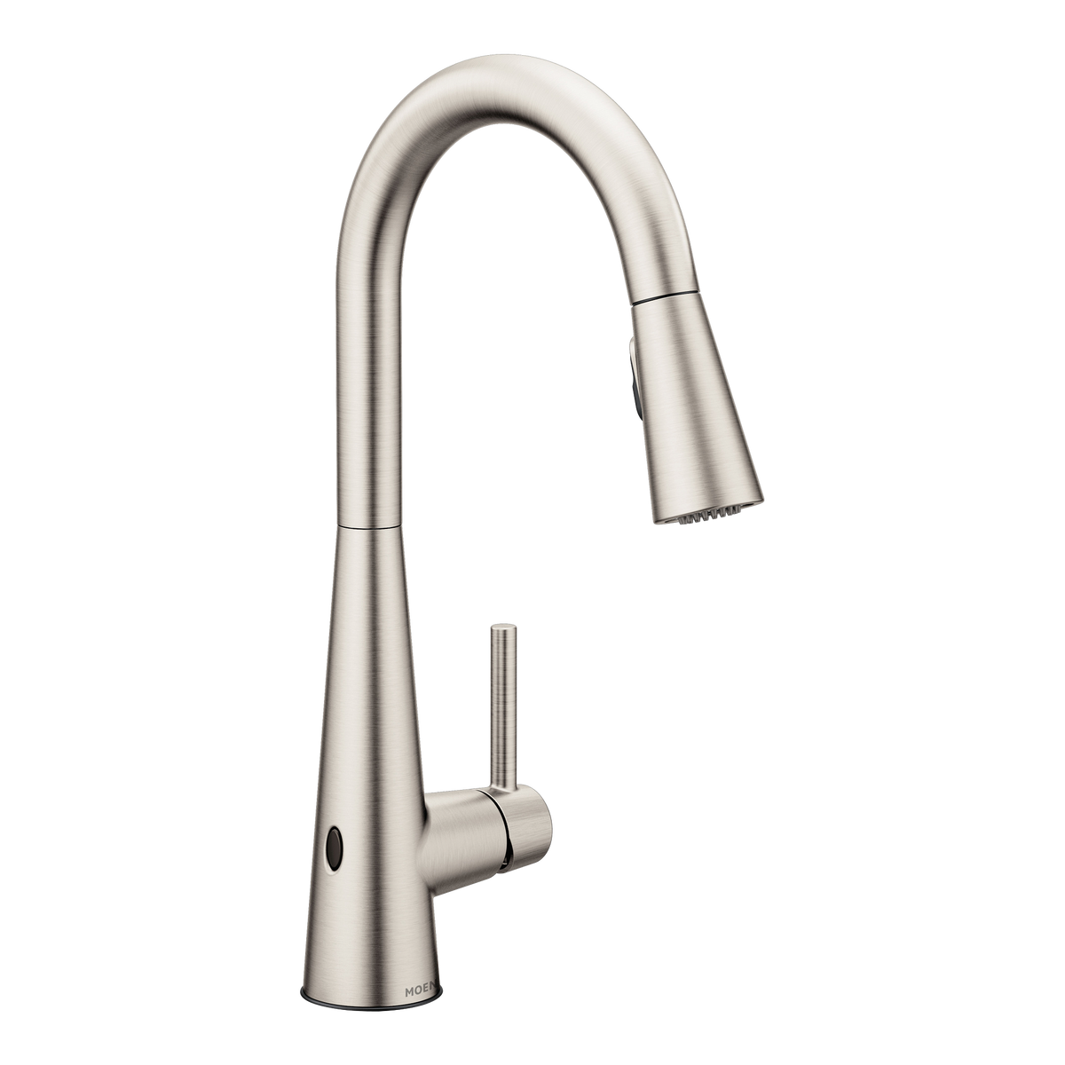Moen Sleek MotionSense Wave Single-Handle High-Arc Single-Sensor Pulldown Kitchen Faucet 7864EW in Spot Resist Stainless (7864EWSRS)