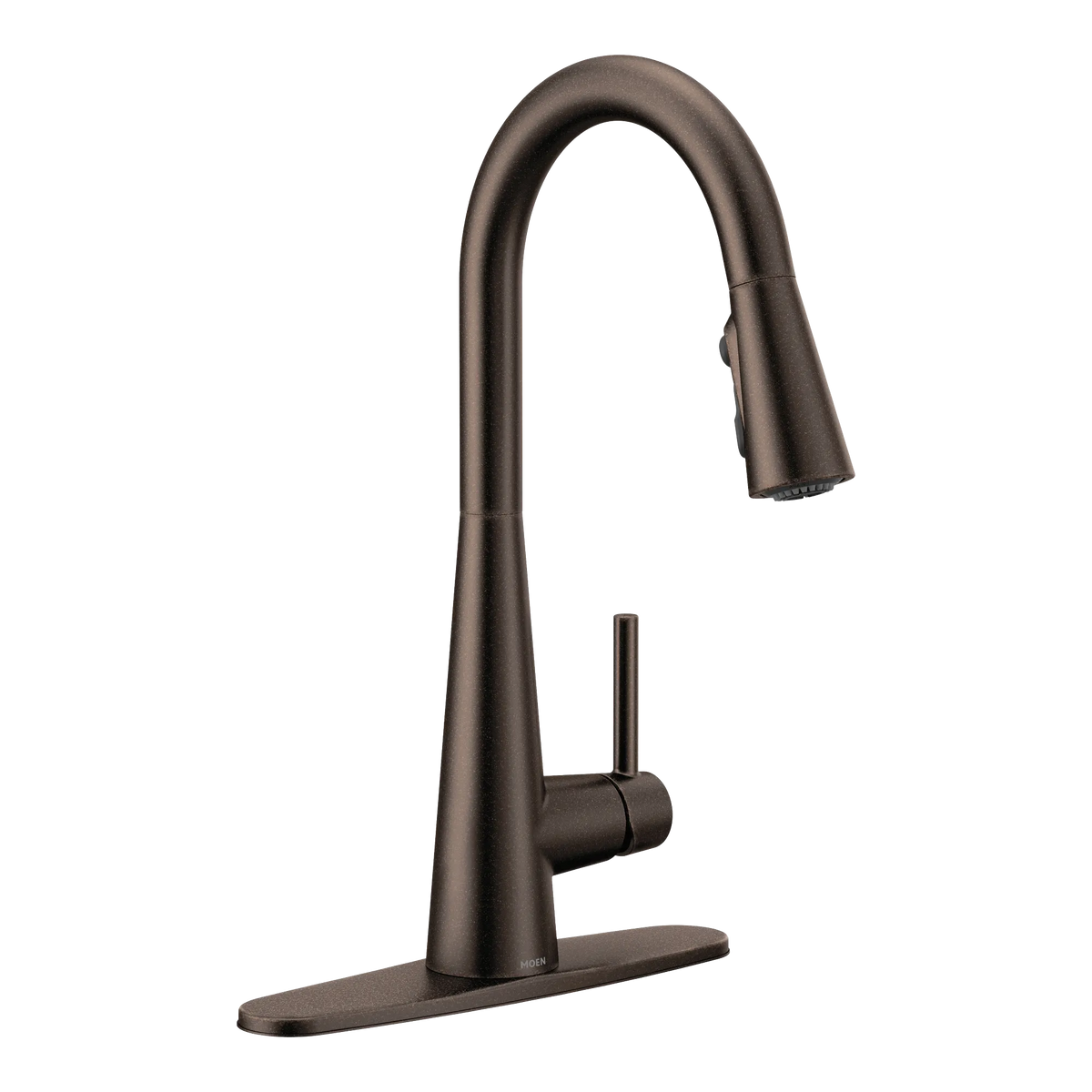Moen Sleek Single-Handle High-Arc Pulldown Kitchen Faucet 7864 in Oil Rubbed Bronze (7864ORB) - view 2