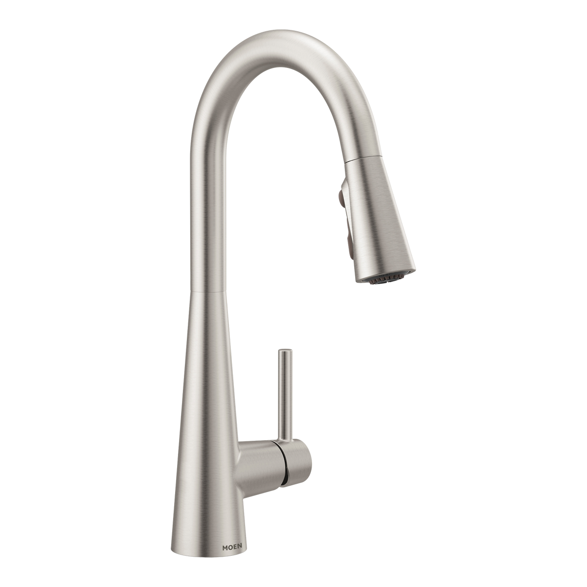 Moen Sleek Single-Handle High-Arc Pulldown Kitchen Faucet 7864 in Spot Resist Stainless (7864SRS)