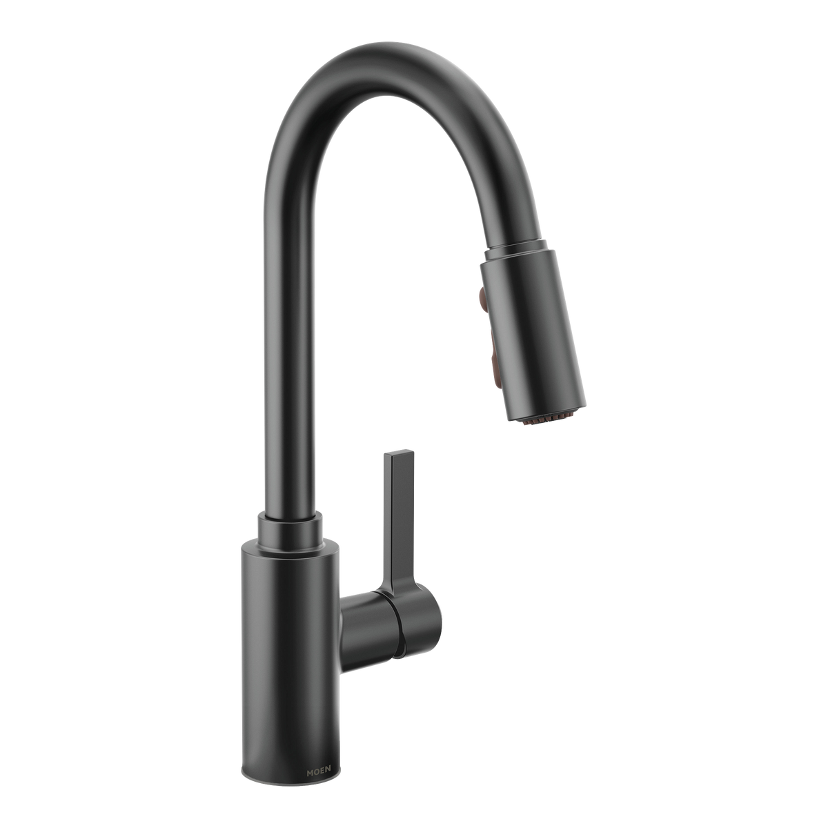 Moen Genta LX Single-Handle High-Arc Pulldown Kitchen Faucet 7882 in Matte Black (7882BL)