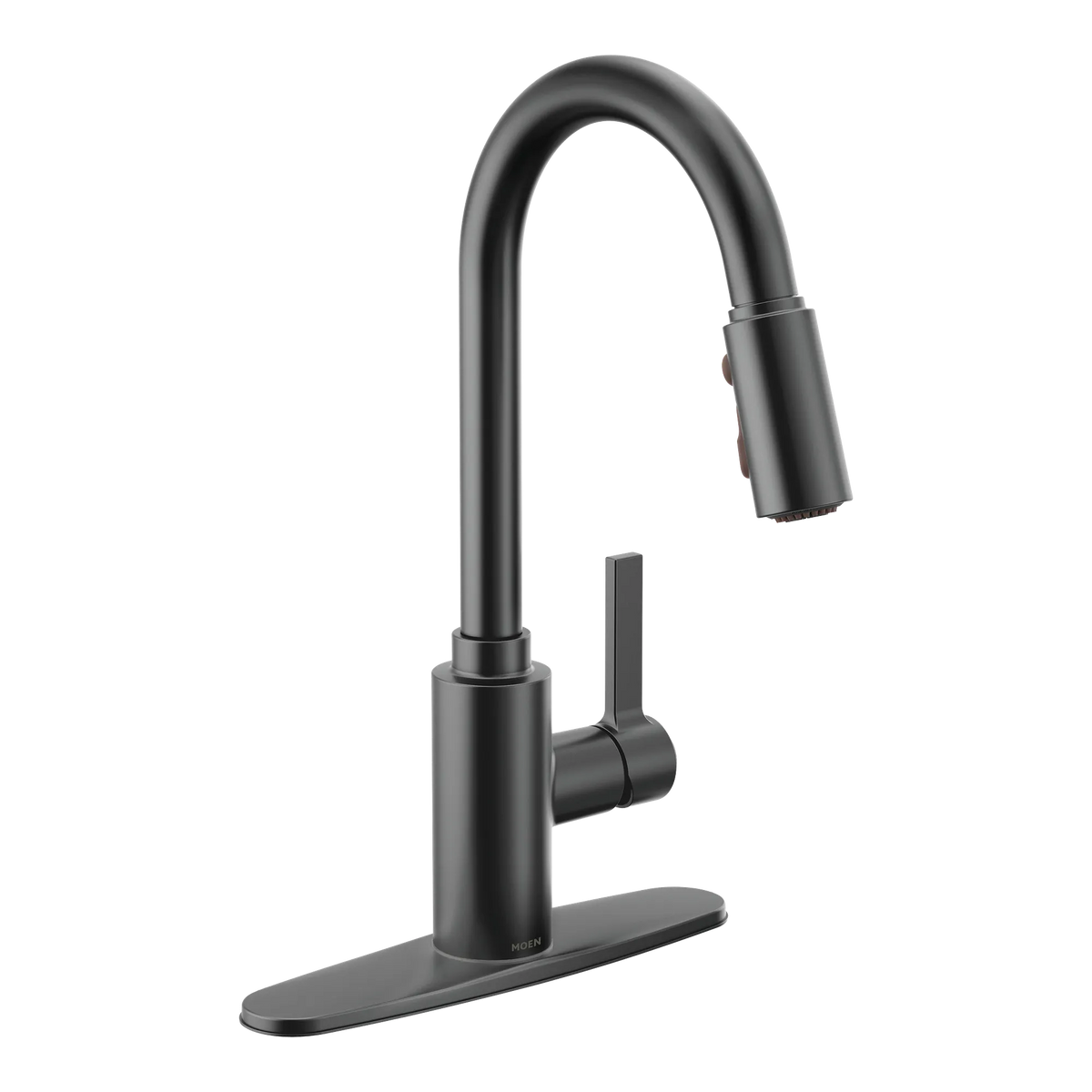 Moen Genta LX Single-Handle High-Arc Pulldown Kitchen Faucet 7882 in Matte Black (7882BL) - view 2