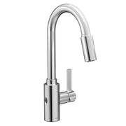Moen Genta LX MotionSense Wave Single-Sensor Single-Handle High-Arc Pulldown Kitchen Faucet 7882EW in Chrome (7882EWC)