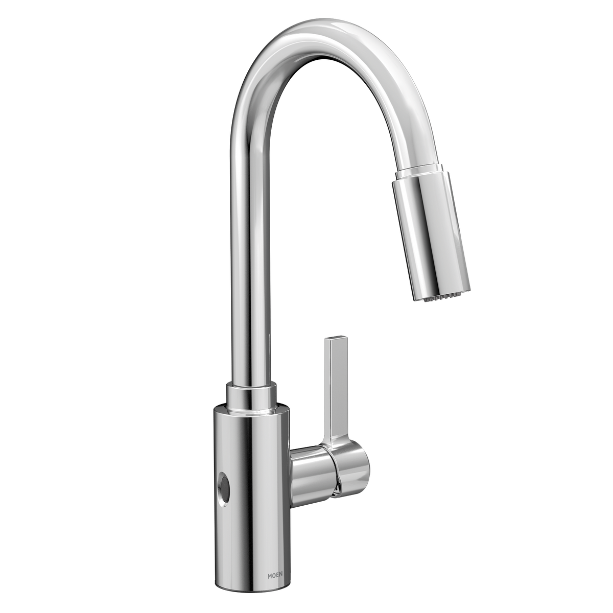Moen Genta LX MotionSense Wave Single-Sensor Single-Handle High-Arc Pulldown Kitchen Faucet 7882EW in Chrome (7882EWC)