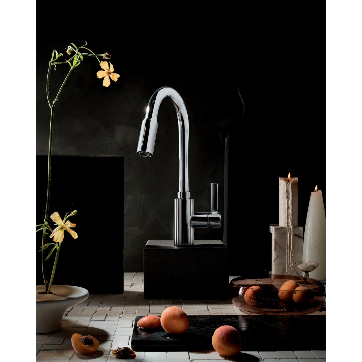Moen Genta LX MotionSense Wave Single-Sensor Single-Handle High-Arc Pulldown Kitchen Faucet 7882EW in Chrome (7882EWC) - view 15