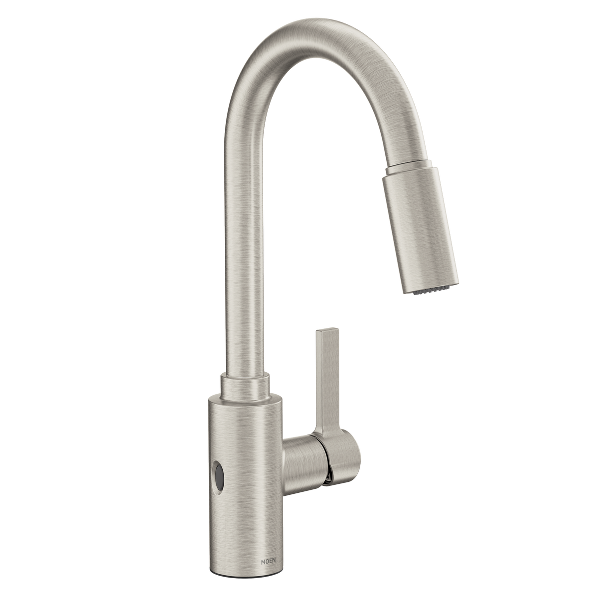 Moen Genta LX MotionSense Wave Single-Sensor Single-Handle High-Arc Pulldown Kitchen Faucet 7882EW in Spot Resist Stainless (7882EWSRS)