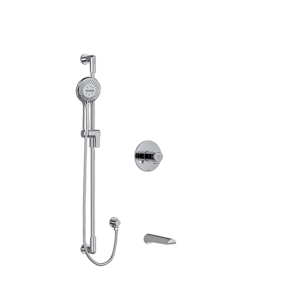 Riobel Parabola 1/2" Thermostatic & Pressure Balance Shower Trim Kit 1244 - Chrome (TKIT1244PBC)