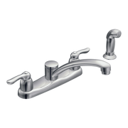 Moen Chateau Two-Handle Low-Arc Kitchen Faucet 7907 in Chrome (7907)