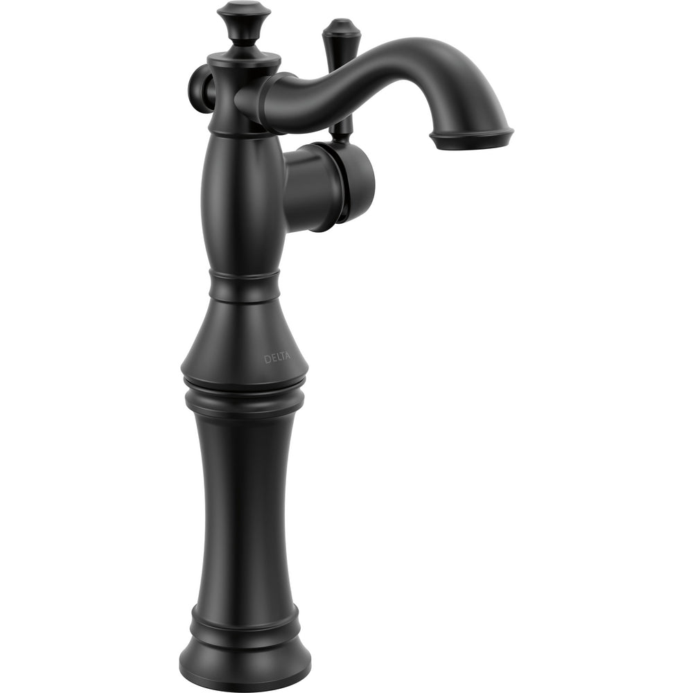 Delta Cassidy Vessel Sink Bathroom Faucet - Matte Black