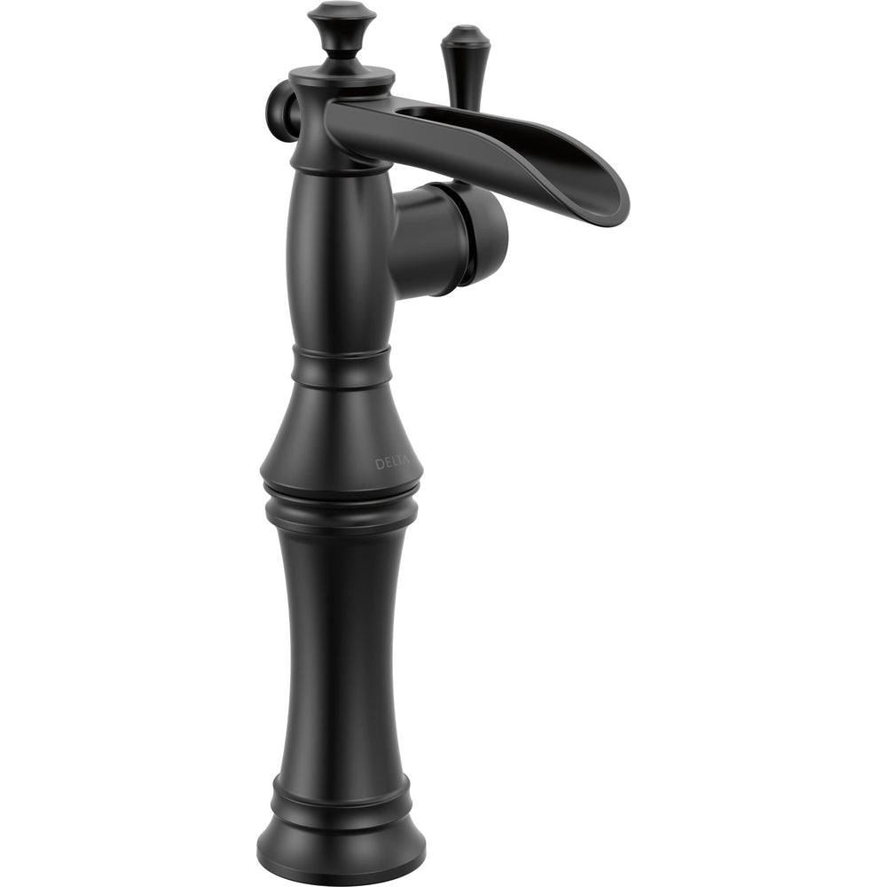 Delta Cassidy Vessel Sink Bathroom Faucet 798LF - Matte Black