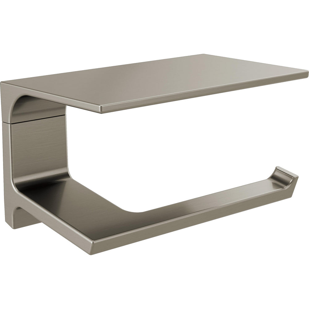 Delta Pivotal Tissue Holder With Shelf - Stainless
