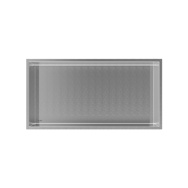 Rubi Nikia Recessed Niche 24" Brushed Stainless Steel RNK24-IB