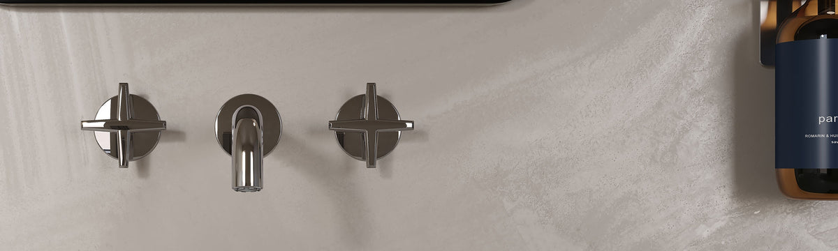 Rubi Lexa Wall-Mounted Bathroom Faucet Without Drain RLX17WD