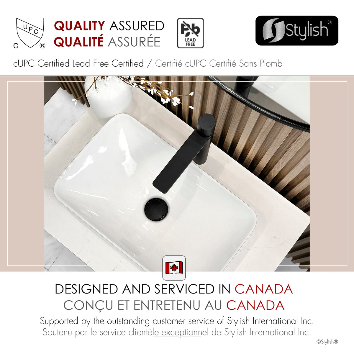 Stylish Nessa Single Handle Vessel Bathroom Faucet B-122N