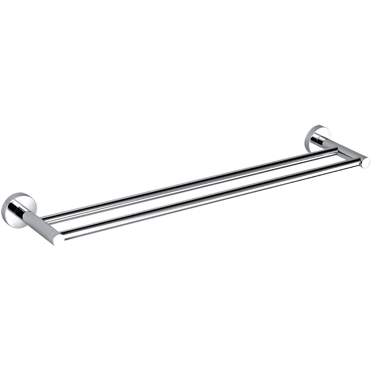 Kube Bath Aqua Rondo by KubeBath 18" Double Towel Bar - Chrome - Chrome (8111-18)