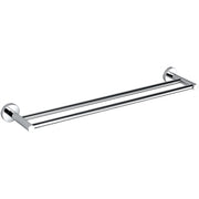 Kube Bath Aqua Rondo by KubeBath 18" Double Towel Bar - Chrome - Chrome (8111-18)
