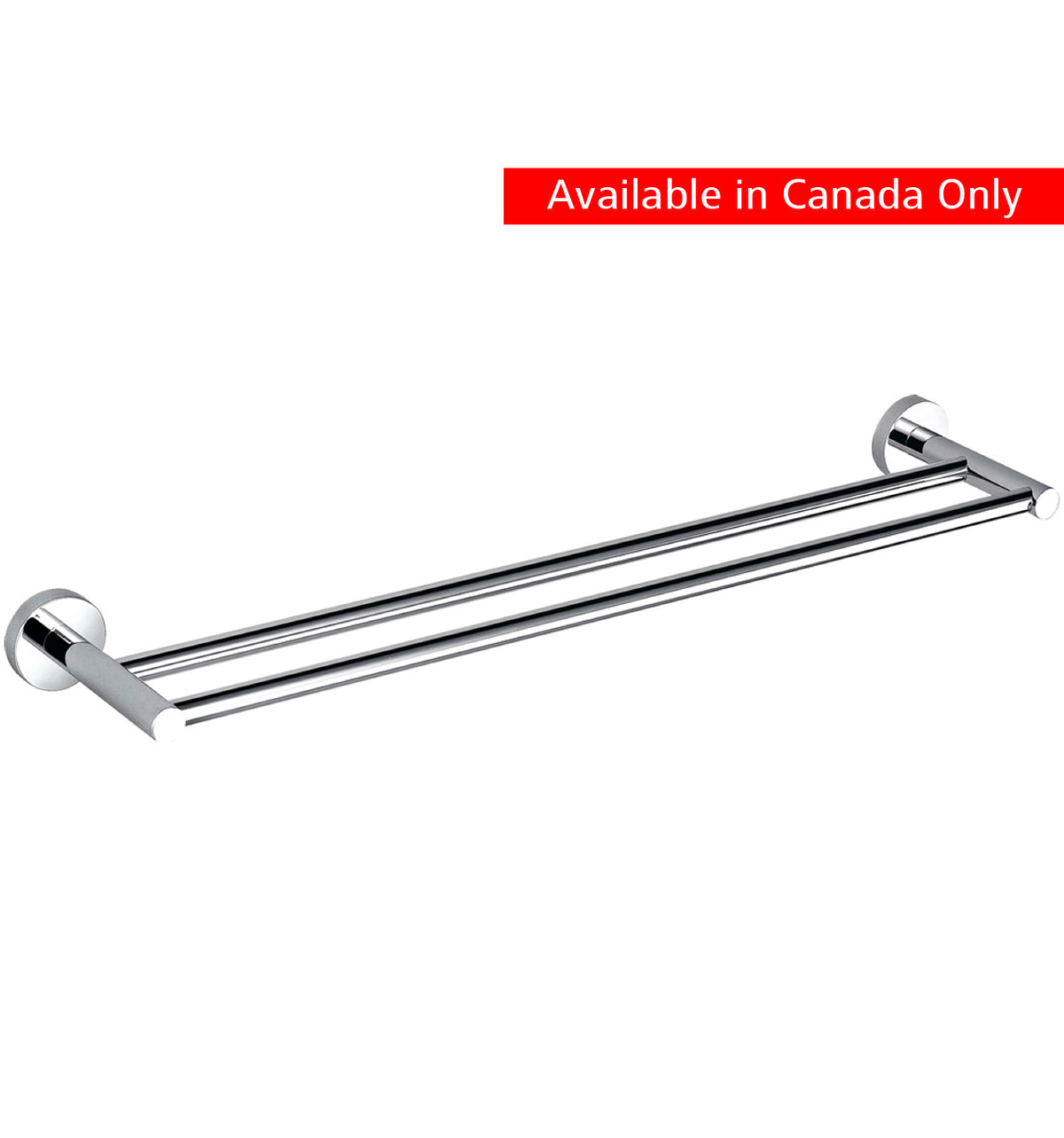 Kube Bath Aqua Rondo by KubeBath 18" Double Towel Bar - Chrome - Chrome (8111-18) view 2