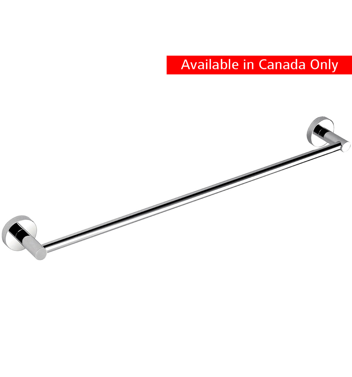 Kube Bath Aqua Rondo by KubeBath 24" Single Towel Bar - Chrome - Chrome (8112-24) view 2