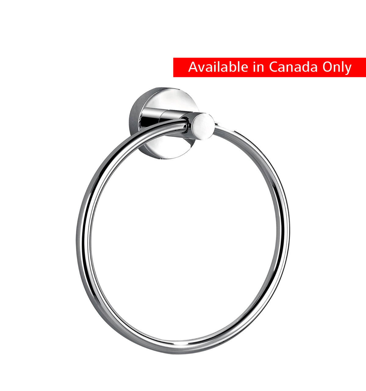Kube Bath Aqua Rondo by KubeBath Towel Ring - Chrome (8113) view 2