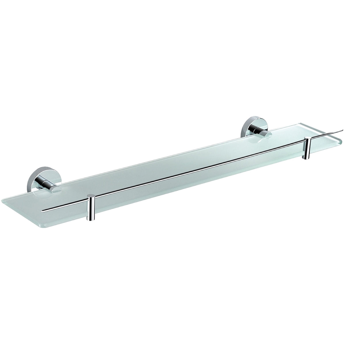 Kube Bath Aqua Rondo by KubeBath Glass Shelve - Chrome (8127)