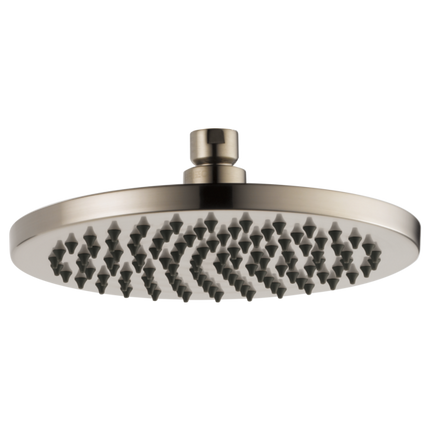 Brizo 8" Linear Round Single-Function Raincan Shower Head - 1.75 GPM 81375-BN - Plumbing Market