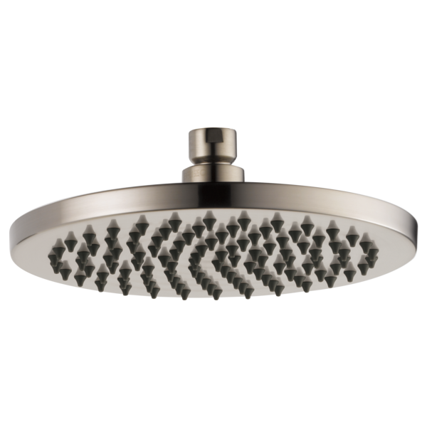 Brizo 8" Linear Round Single-Function Raincan Shower Head - 1.75 GPM 81375-NK - Plumbing Market