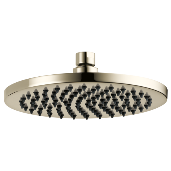 Brizo 8" Linear Round Single-Function Raincan Shower Head - 1.75 GPM 81375-PN - Plumbing Market
