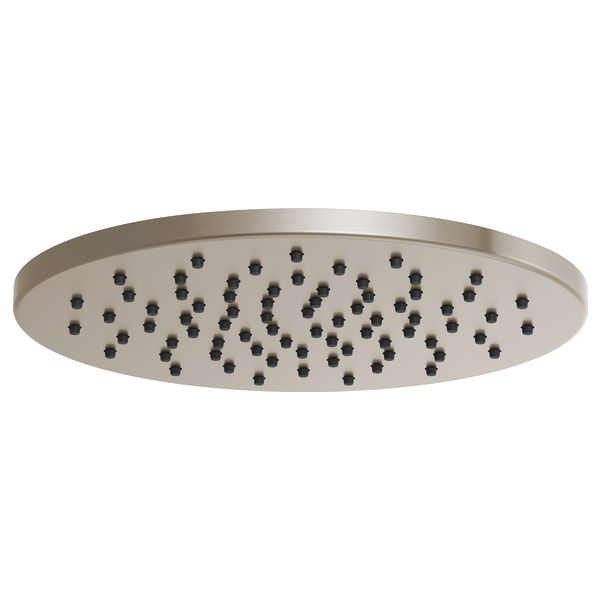 Brizo 12" Linear Round Single-Function Raincan Shower Head - 1.75 GPM 81392-BN - Plumbing Market