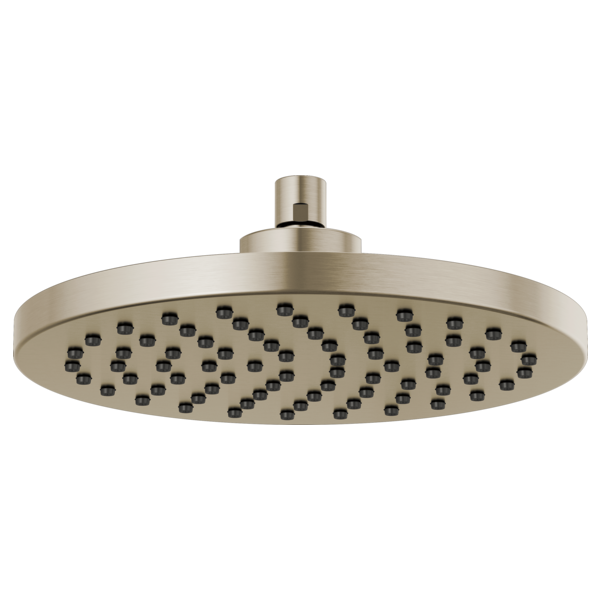 Brizo 10" Linear Round Single-Function Raincan Shower Head - 2.5 GPM 81398-BN-2.5 - Plumbing Market